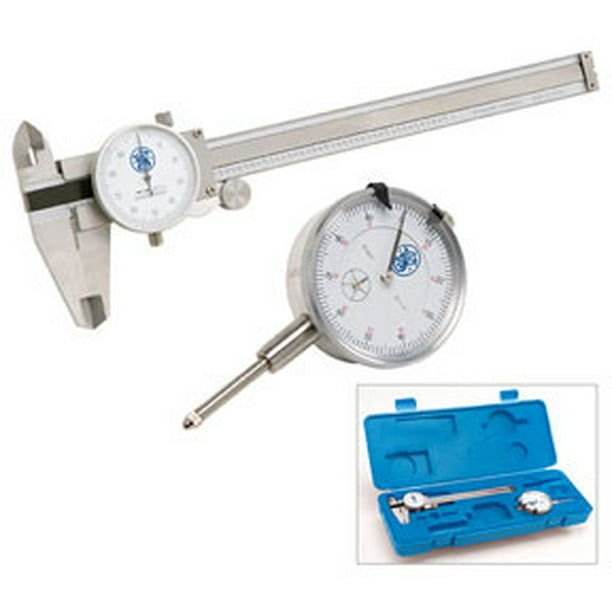 6 Dial Caliper 1 Indicator Gauge Tool 6 Dial Caliper 1 Indicator Gauge Tool